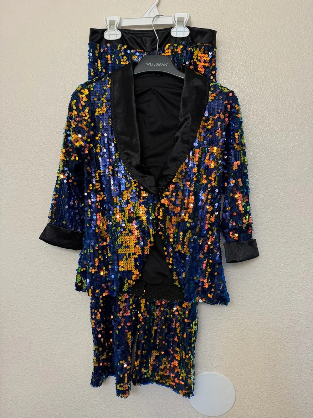 Weissman dance costume menswear sequin Suit tux Pressur jazz broadway NV13207 MC